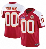 Men & Women & Youth Kansas City Chiefs Active Player Custom Red White 2024 F.U.S.E. Super Bowl LVIII Patch Vapor Untouchable Limited Jersey,baseball caps,new era cap wholesale,wholesale hats